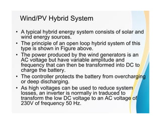 A Hybrid Wind and Solar Energy System with Battery Energy Storage for ...