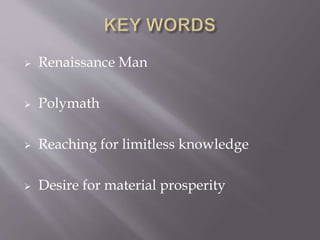 DOCTOR FAUSTUS AS A RENAISSANCE MAN | PPTX