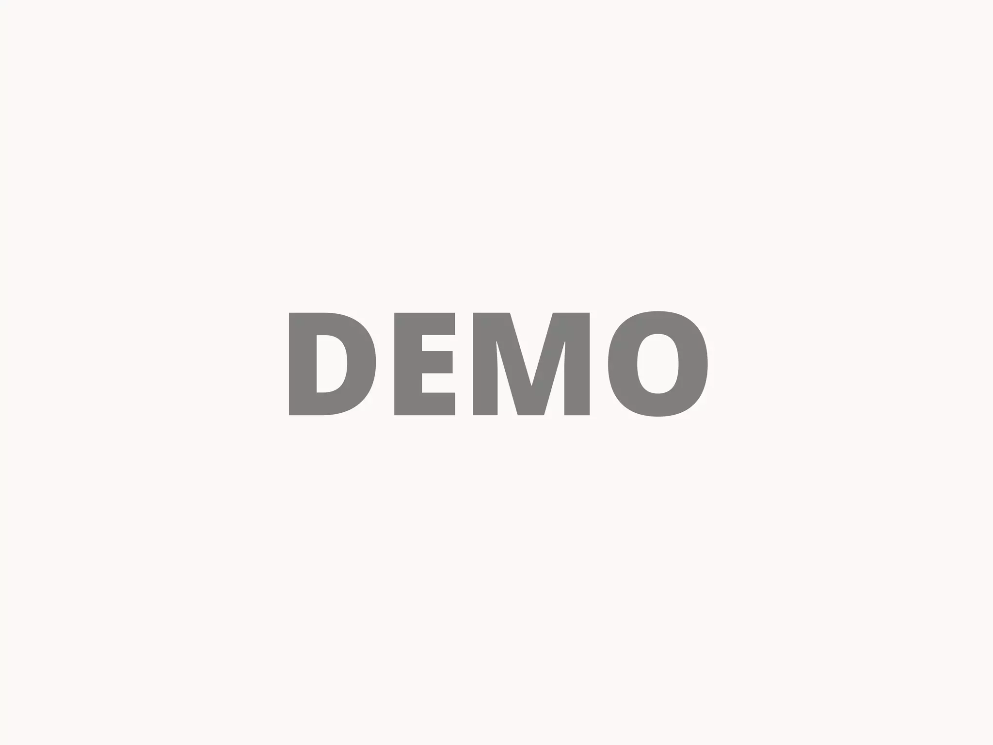 DEMO 
 