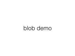 blob demo 
 