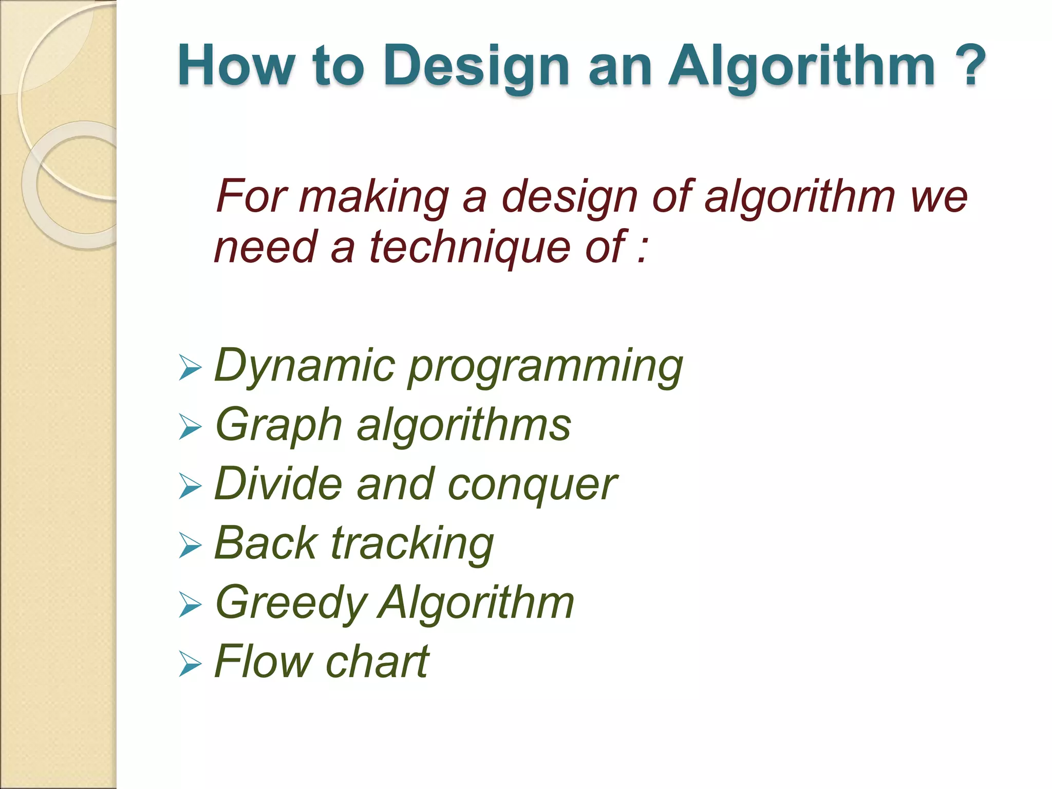 Algorithm Design Presentation | PPT