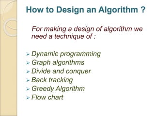 Algorithm Design Presentation | PPT