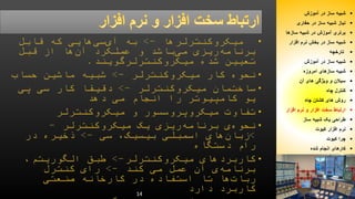 14 
شبیه ساز در آموزش  
نیاز شبیه ساز در حفاری  
برتری آموزش در شبیه سازها  
شبیه ساز در بخش نرم افزار  
تارخچه  
شبیه ساز در آموزش  
شبیه سازهای امروزه  
سیلان و ویژگی های آن  
کنترل چاه  
روش های کشتن چاه  
ارتباط سخت افزار و نرم افزار  
طراحی یک شبیه ساز  
نرم افزار کیوت  
چرا کیوت  
کارهای انجام شده  
 
