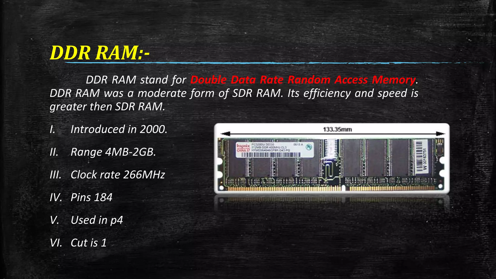 Ram and its types | PPTX
