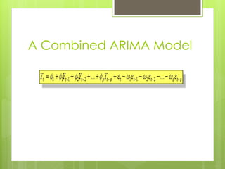 A Combined ARIMA Model
 