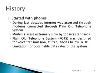 Presentation on DSL & ADSL | PPTX