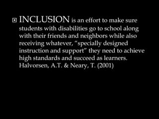 Inclusion In Math TEACHING STRATEGIES IN MATHEMATICS IN AN INCLUSIVE CLASSROOM: A CASE ...