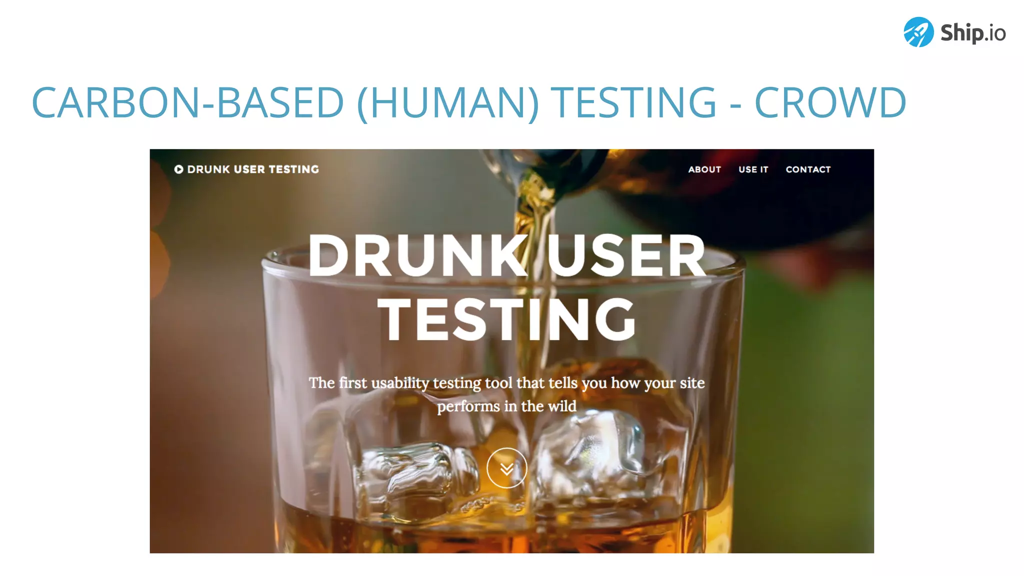 CARBON-BASED (HUMAN) TESTING - CROWD
 