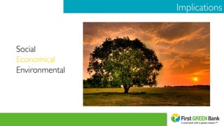Implications	

Social	

Economical	

Environmental	

 