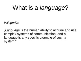 Watch your language, young man! | PPT