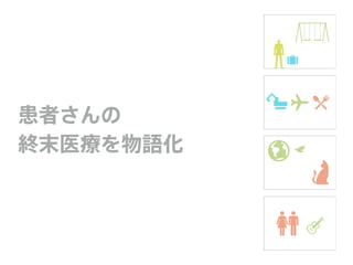 患者さんの
終末医療を物語化
 