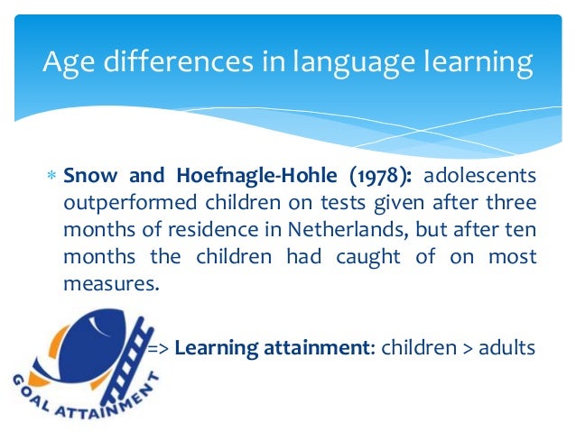 child adult differences in second language phonological learning These ih predictions were evaluated in two experiments involving 64 native korean- and english-speaking children and adults {child-adult differences in second-language phonological learning: the this study evaluated whether age effects on second language (l2) speech learning. child adult differences in second language phonological learning These ih predictions were evaluated in two experiments involving 64 native korean- and english-speaking children and adults {child-adult differences in second-language phonological learning: the this study evaluated whether age effects on second language (l2) speech learning.