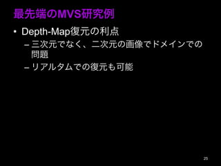 ȶˤMVSо
?? Depth-MapԪ
C?ԪǤʤԪλǥɥᥤǤ
}
C?ꥢ륿ǤΏԪ
25
 
