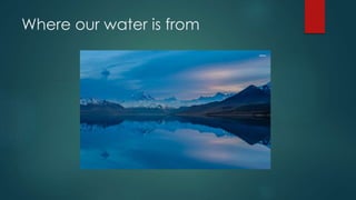 Where our water is from
 
