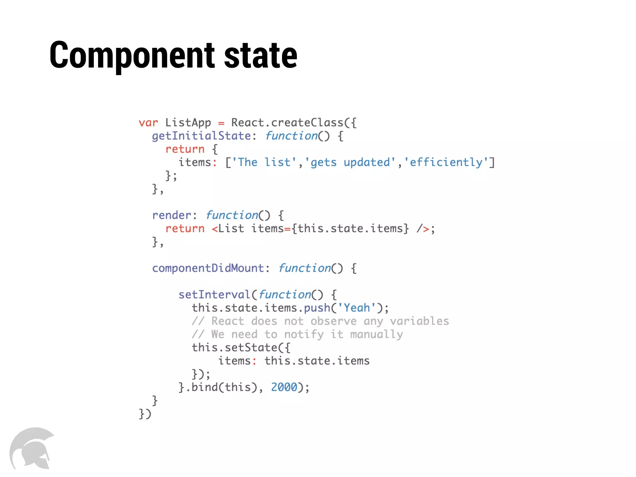 Component state
 