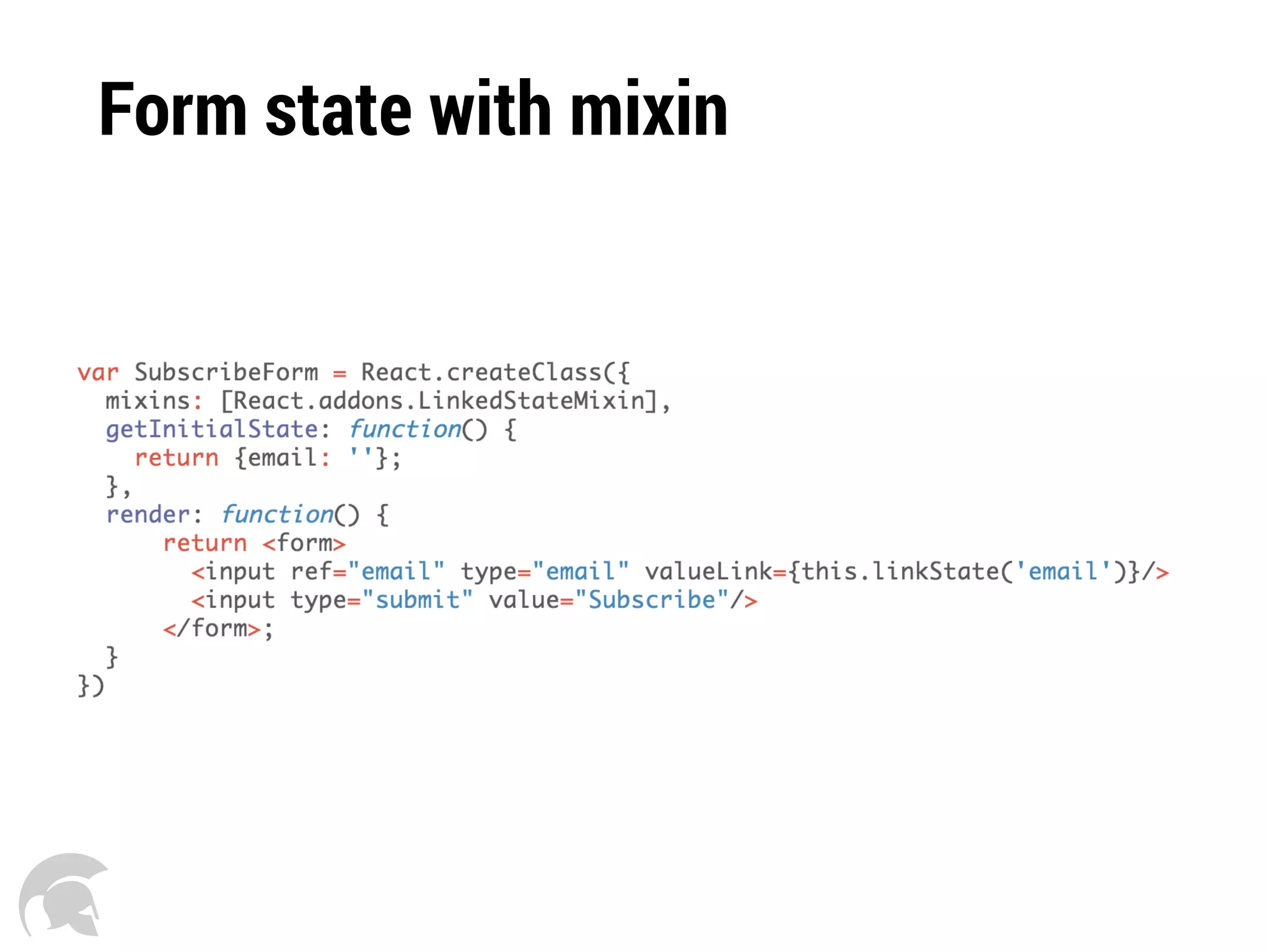 Form state with mixin
 