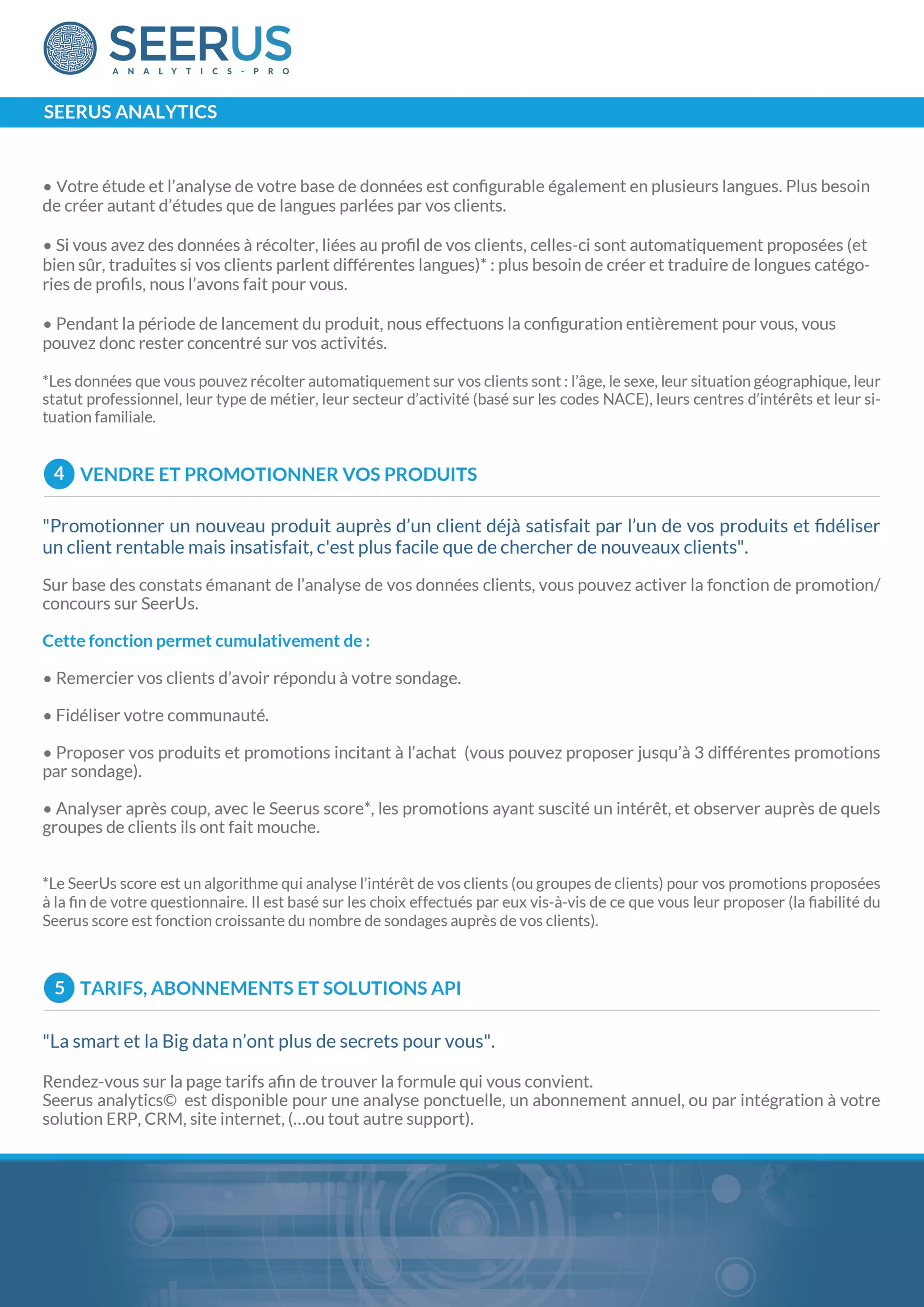 Seerus analytics or how integrate smart data in your company 