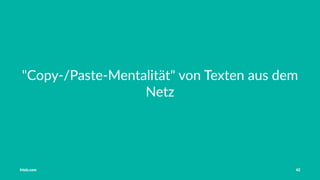 Vorstellung Einführung Medienrecht in der Schule Häuﬁge Fehler OER OER-Quellen Fazit
Gibt’s da nix Besseres?
Ich will. . .
Rechtssicherheit
Einfachheit
Material verändern
dürfen
Mein Material auch
teilen
Tobias Frischholz CC BY-SA 4.0
Medienrecht und Open Educational Resources (OER)
 