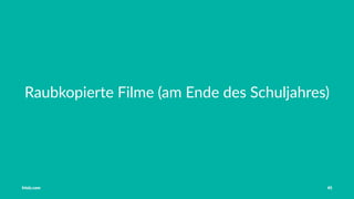 Vorstellung Einführung Medienrecht in der Schule Häuﬁge Fehler OER OER-Quellen Fazit
5Rs und 5Vs
5R
Retain
Reuse
Revise
Remix
Redistribute
Die 5 V-Freiheiten
Quelle: Jöran Muuß-Merholz, "Die 5Vs" unter
CC-BY 4.0,
https://creativecommons.org/licenses/by/4.0/
http://bit.ly/1S9r2ml
Tobias Frischholz CC BY-SA 4.0
Medienrecht und Open Educational Resources (OER)
 