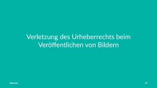 Vorstellung Einführung Medienrecht in der Schule Häuﬁge Fehler OER OER-Quellen Fazit
Public Domain vs. Creative Commons
Public Domain
Gemeinfreie Werke
70 Jahre nach Tod des
Urhebers
Creative Commons
Lizenzmodelle mit
Standardtexten
Freie Verwendung von
Material
Tobias Frischholz CC BY-SA 4.0
Medienrecht und Open Educational Resources (OER)
 