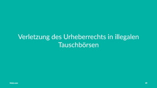 Vorstellung Einführung Medienrecht in der Schule Häuﬁge Fehler OER OER-Quellen Fazit
Creative Commons
Quelle: Martin Mißfeldt, "Creative Commons - Was ist und bedeutet das?" unter CC-BY-SA 3.0,
https://creativecommons.org/licenses/by4sa/3.0/de/,
http://www.bildersuche.org/creative-commons-infografik.php [Ausschnitt]]
Tobias Frischholz CC BY-SA 4.0
Medienrecht und Open Educational Resources (OER)
 