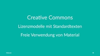 Vorstellung Einführung Medienrecht in der Schule Häuﬁge Fehler OER OER-Quellen Fazit
Elixir
Tobias Frischholz CC BY-SA 4.0
Medienrecht und Open Educational Resources (OER)
 