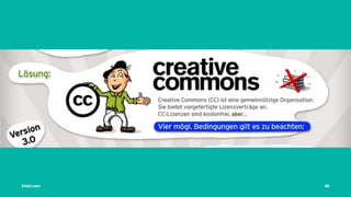 Vorstellung Einführung Medienrecht in der Schule Häuﬁge Fehler OER OER-Quellen Fazit
Soundcloud
Tobias Frischholz CC BY-SA 4.0
Medienrecht und Open Educational Resources (OER)
 