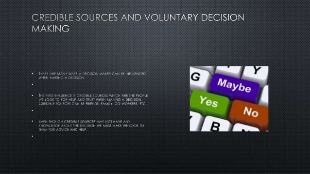 Decision making and critical thinking