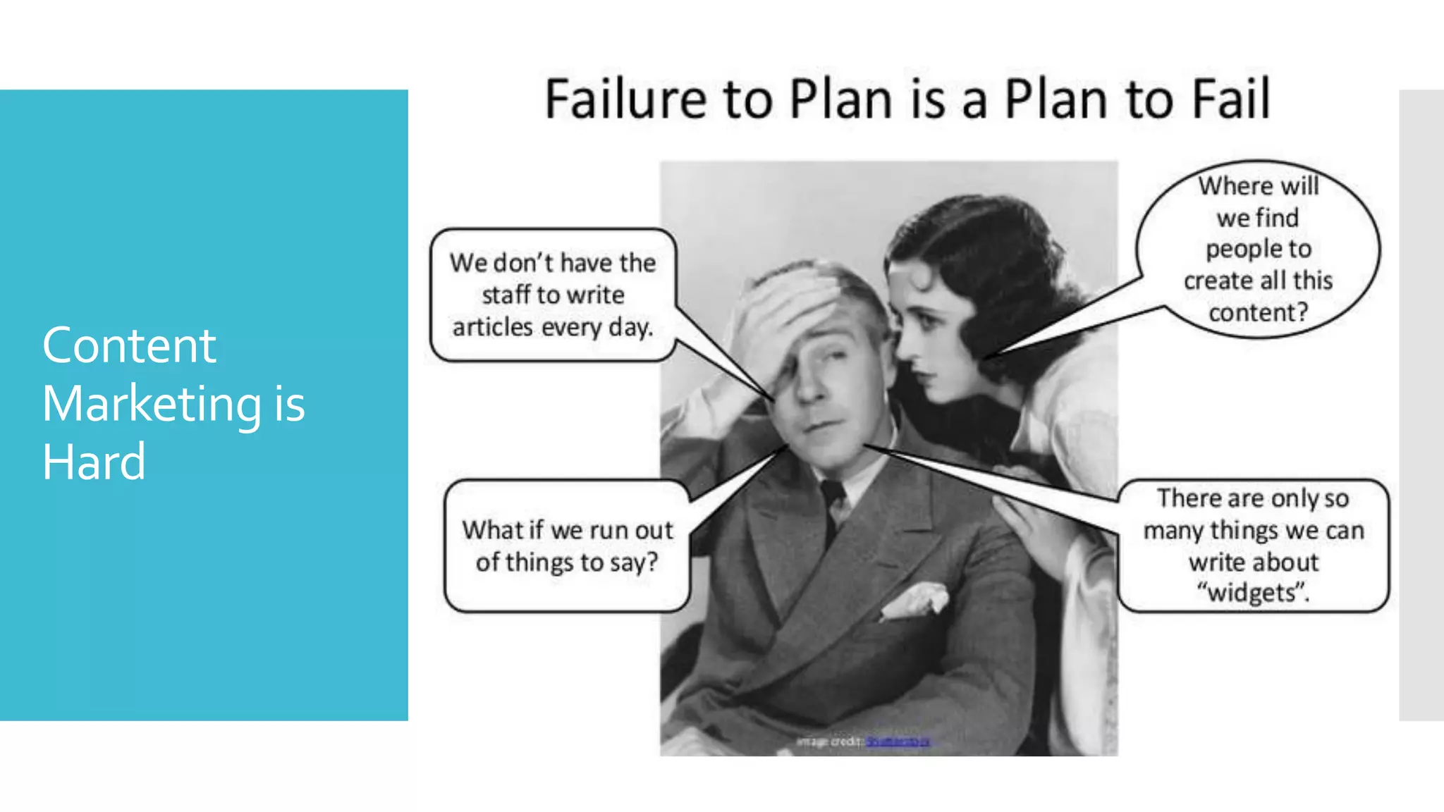 Content
Marketing is
Hard
 