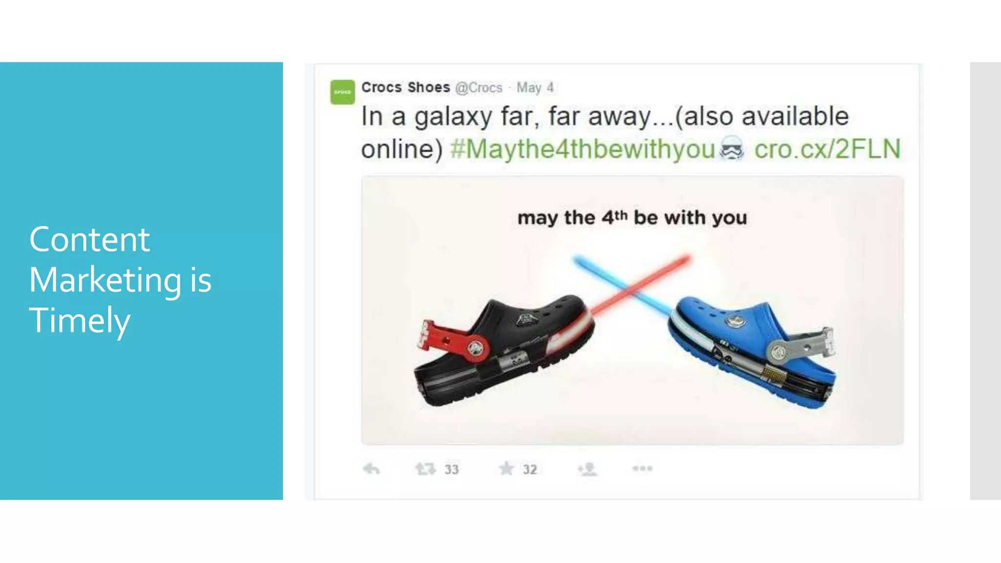 Content
Marketing is
Timely
 