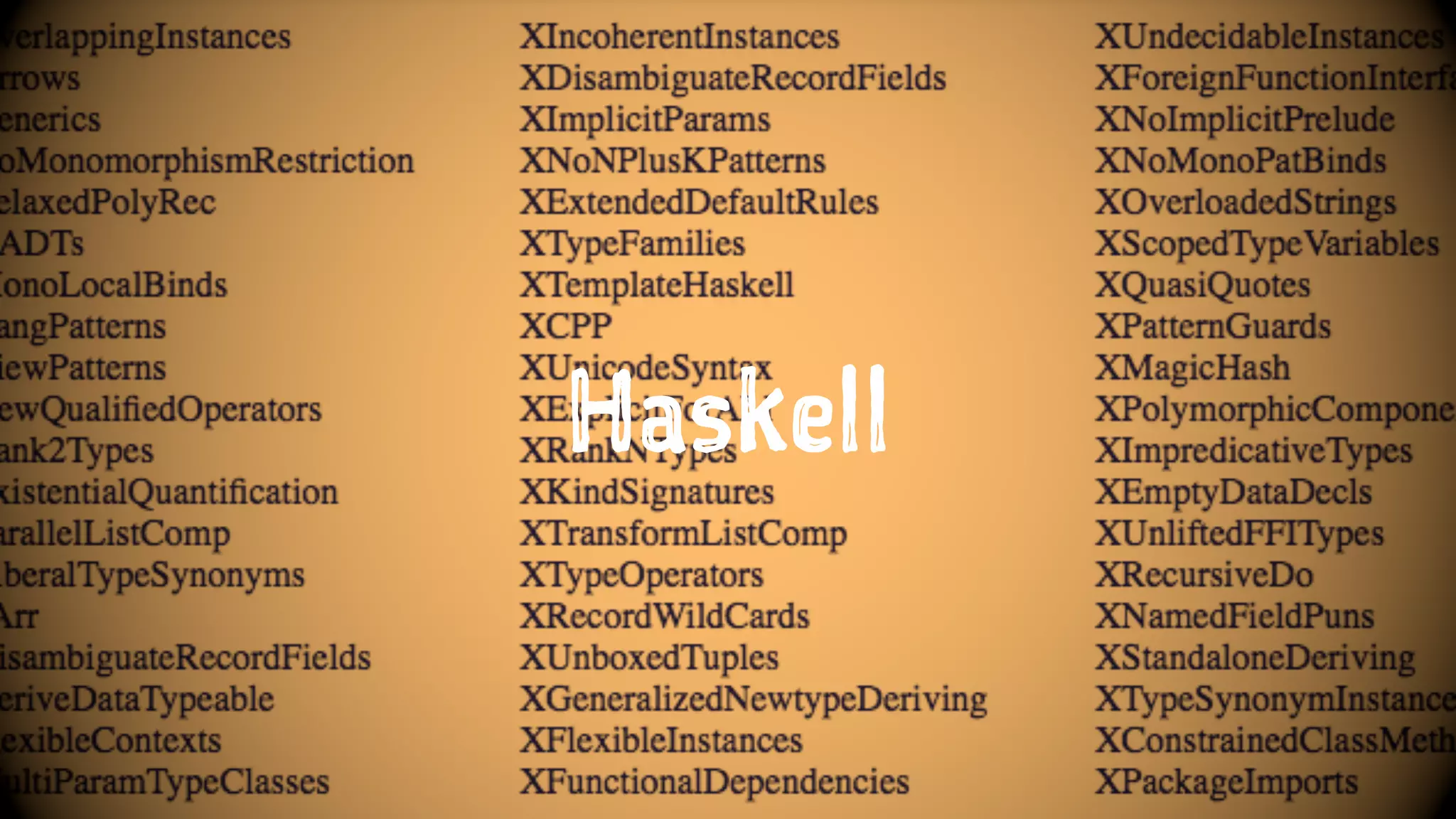 Haskell
 