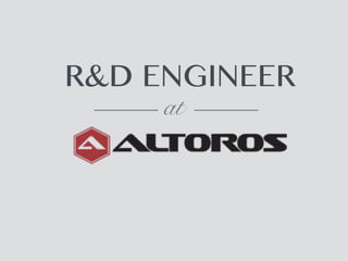 R&D ENGINEER
at
 