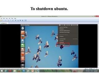 To shutdown ubuntu.
 