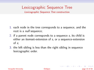 Clospan Algorithm CloSapn | PDF