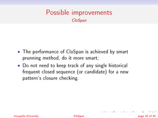Clospan Algorithm CloSapn | PDF