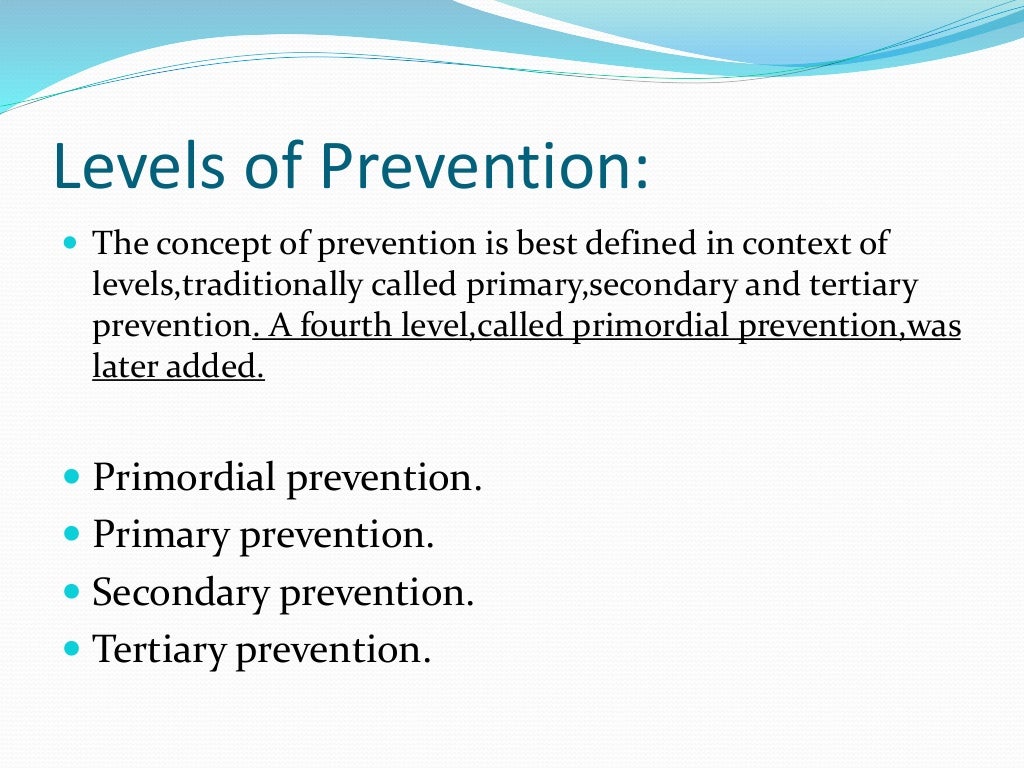 concepts of prevention in dentistry