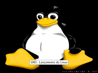 1991: Lançamento do Linux
 