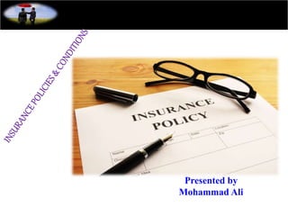 Presented by
Mohammad Ali
 