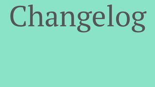 Changelog