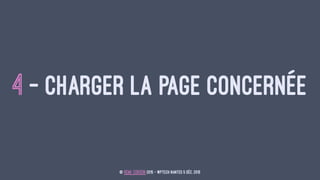 4 - CHARGER LA PAGE CONCERNÉE
© REMI CORSON 2015 - WPtech Nantes 5 Déc. 2015
 