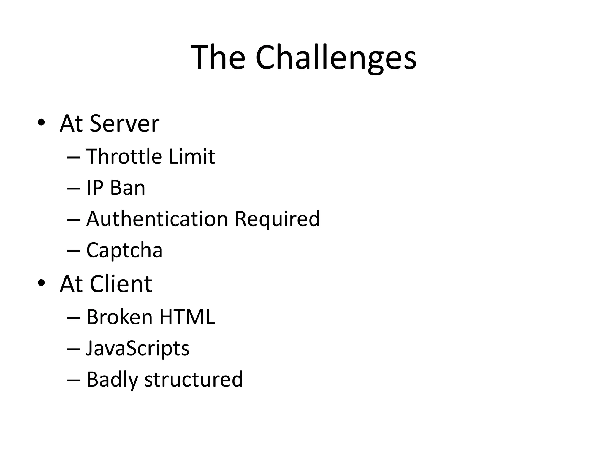 Applications • Scrapy Framework