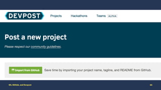 Intro to Git, GitHub, and Devpost | PDF