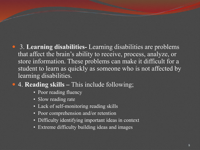 Special Education And Classification Of Disabilities