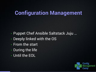 Configuration ManagementConfiguration ManagementConfiguration ManagementConfiguration ManagementConfiguration ManagementCo...