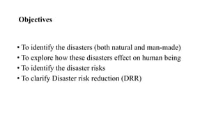 Disaster Risk Reduction Objective DISASTER RISK, VULNERABILITY AND REDUCTION | PPTX