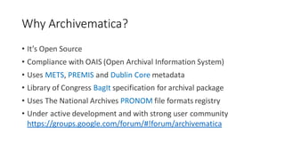 Archivematica and Local Authority Archive Services | PDF