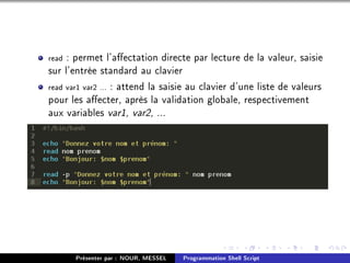Programmation Shell Script | PDF