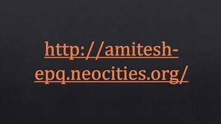 EPQ Presentation - Website/Artefact