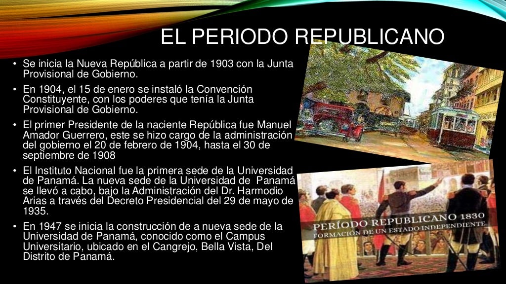 El Periodo Republicano