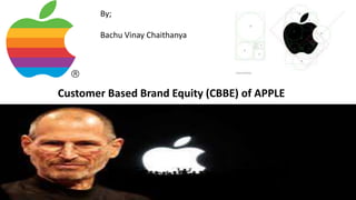 By;
Bachu Vinay Chaithanya
Customer Based Brand Equity (CBBE) of APPLE
 